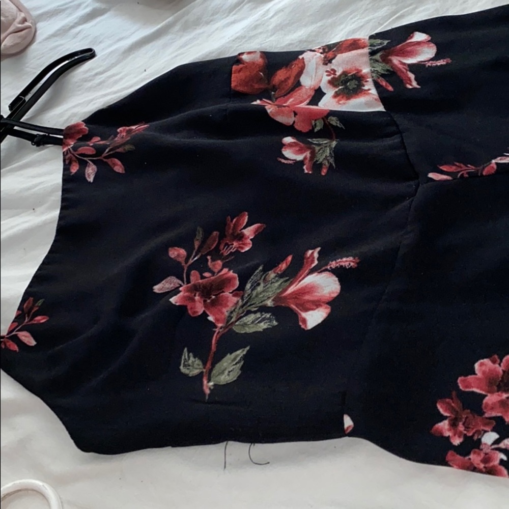 A floral jumpsuit